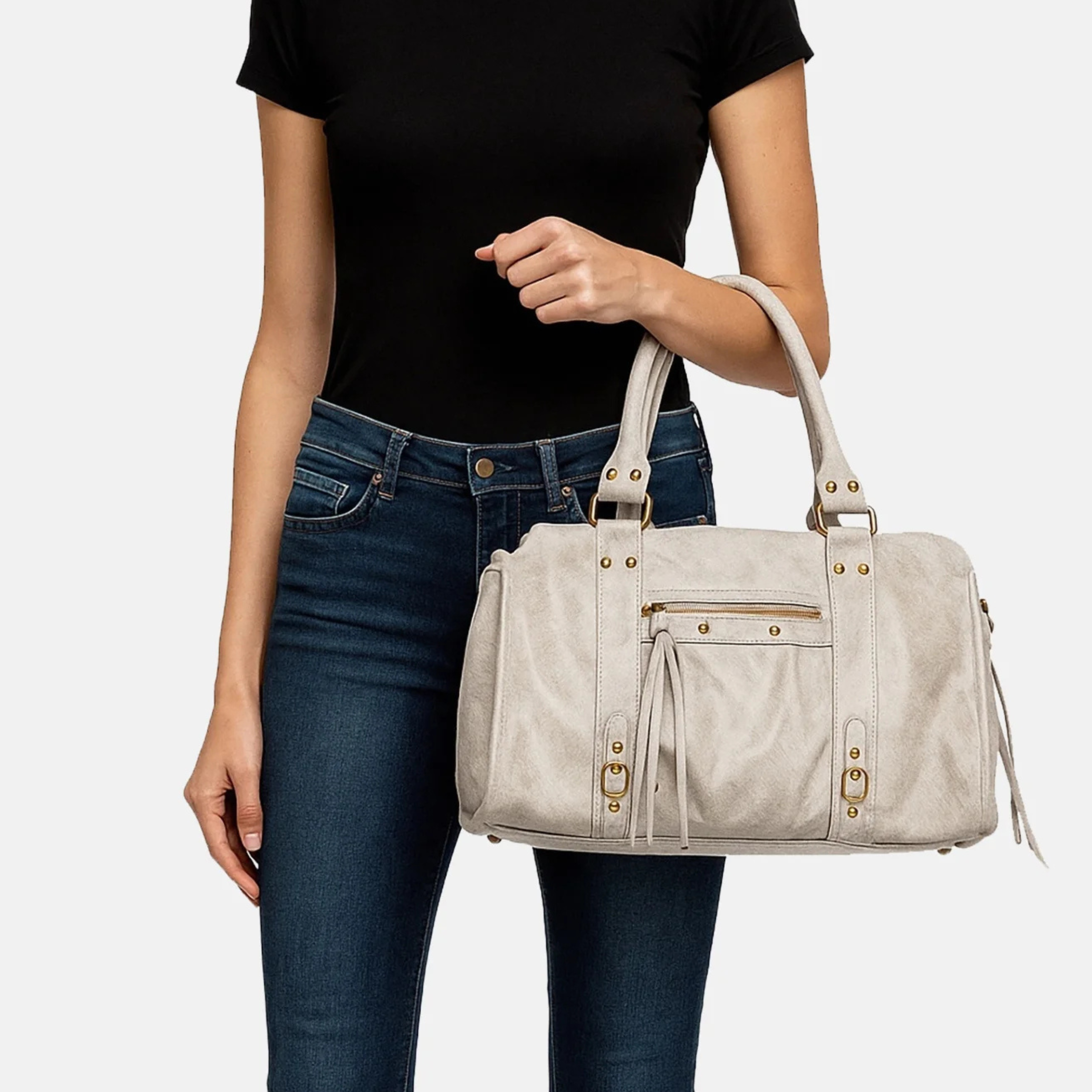 Valteria Handbag - Taupe Scuro