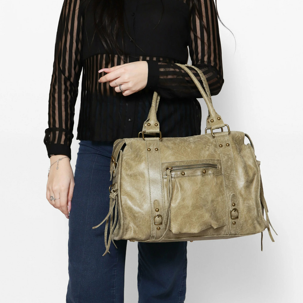 Valteria Handbag - Taupe Scuro