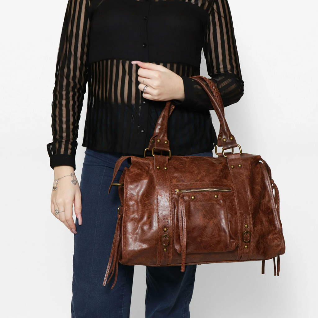Valteria Handbag - Taupe Scuro