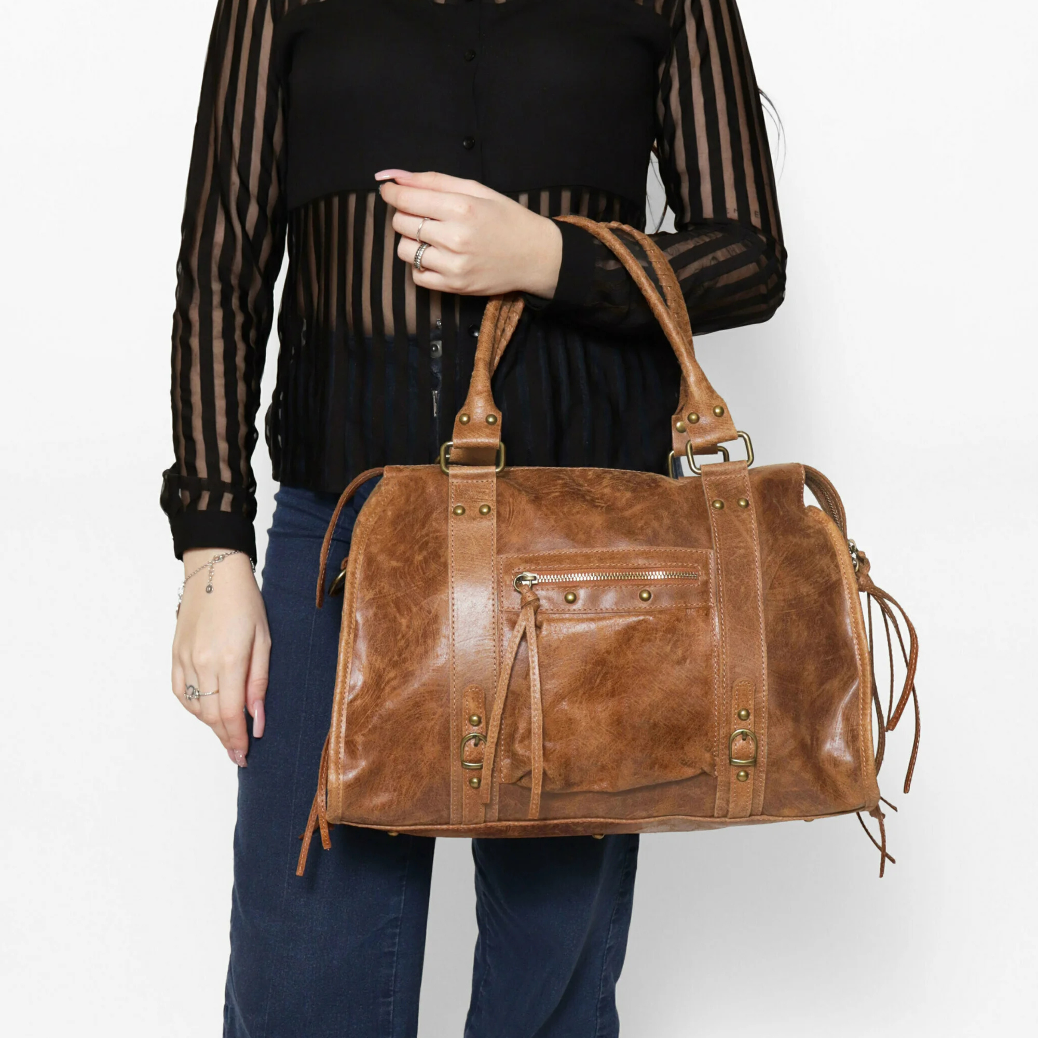 Valteria Handbag - Taupe Scuro