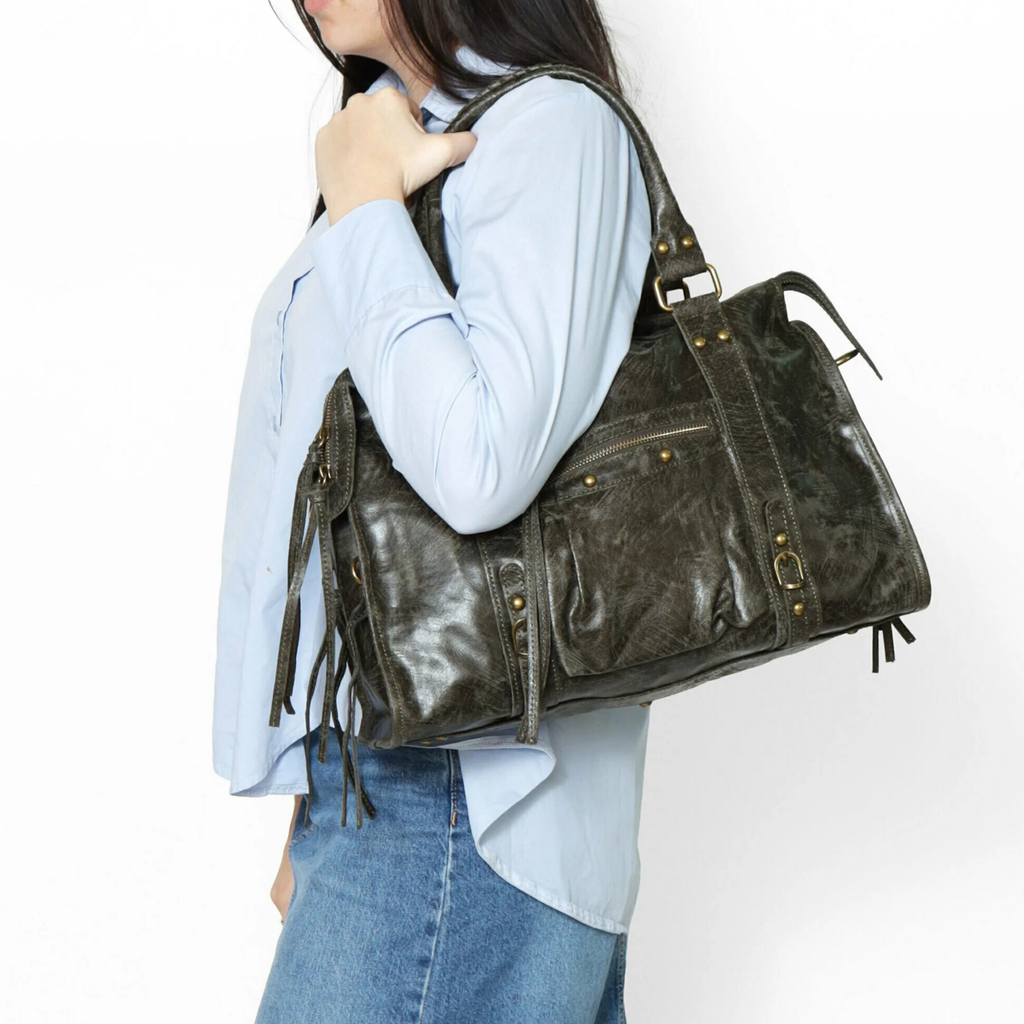 Valteria Handbag - Taupe Scuro