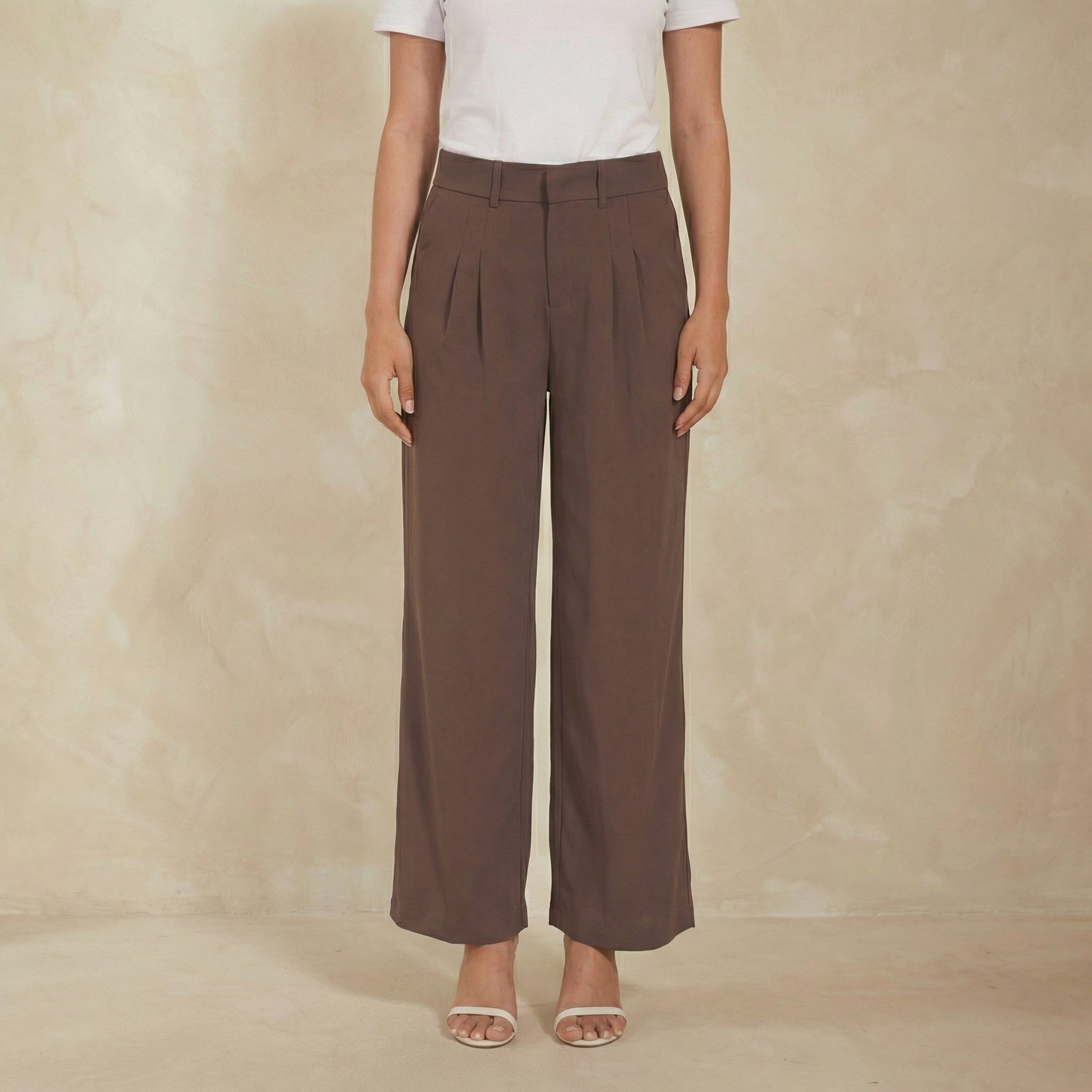 Tailored Wide-Leg Pants