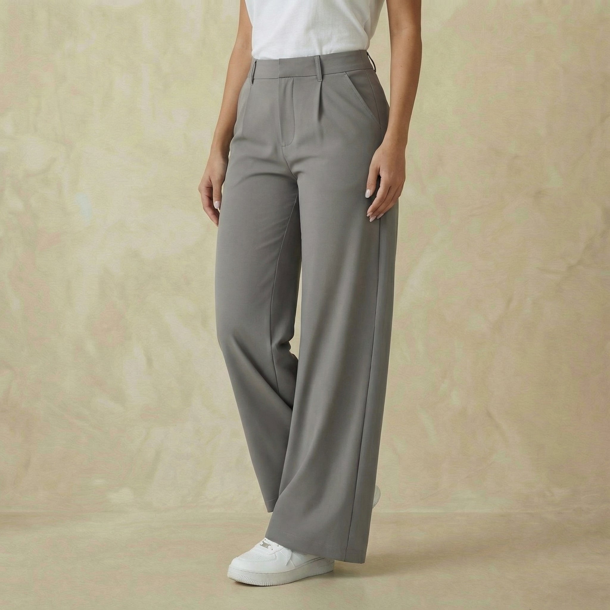 DayStretch High-Waisted Straight-Leg Pants