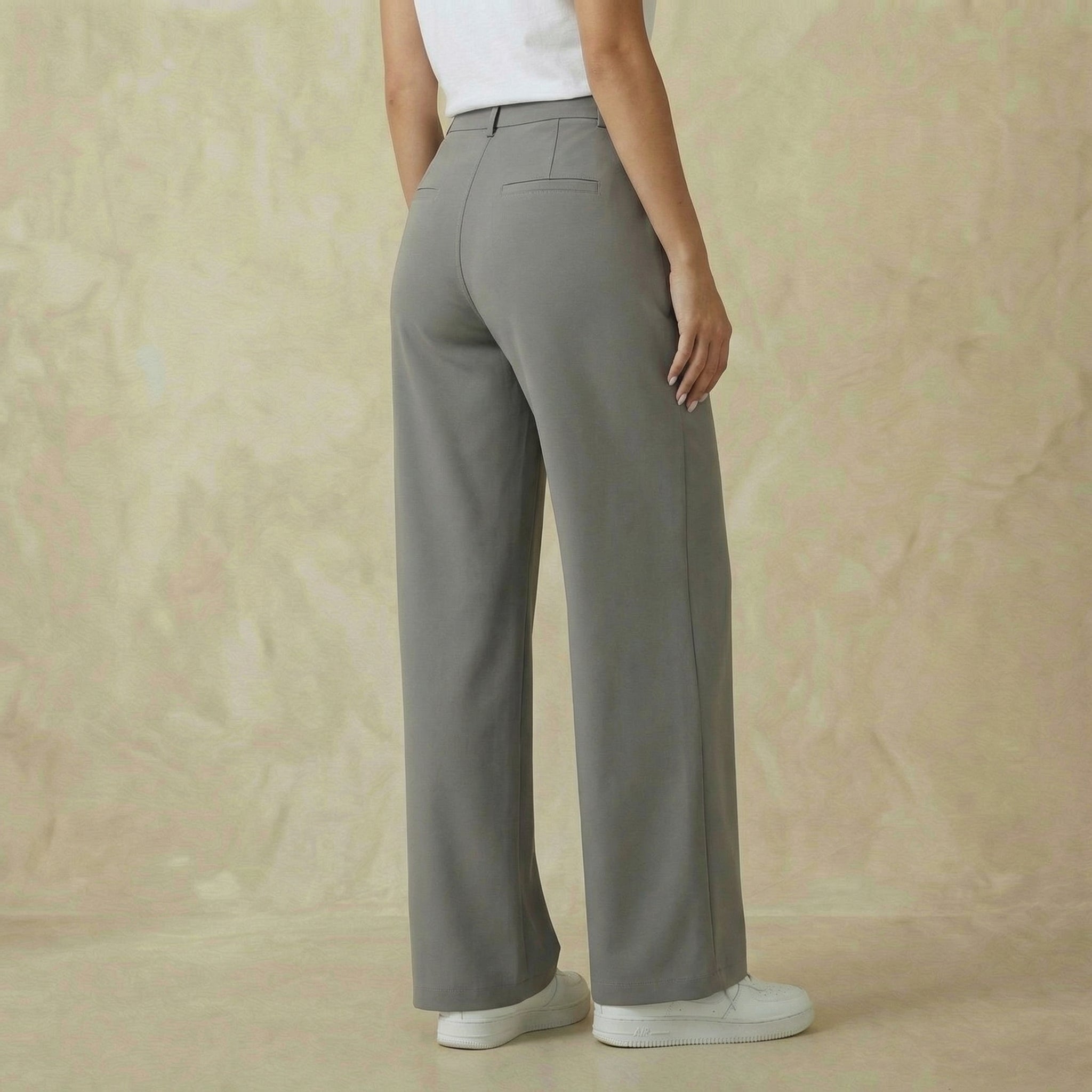 DayStretch High-Waisted Straight-Leg Pants