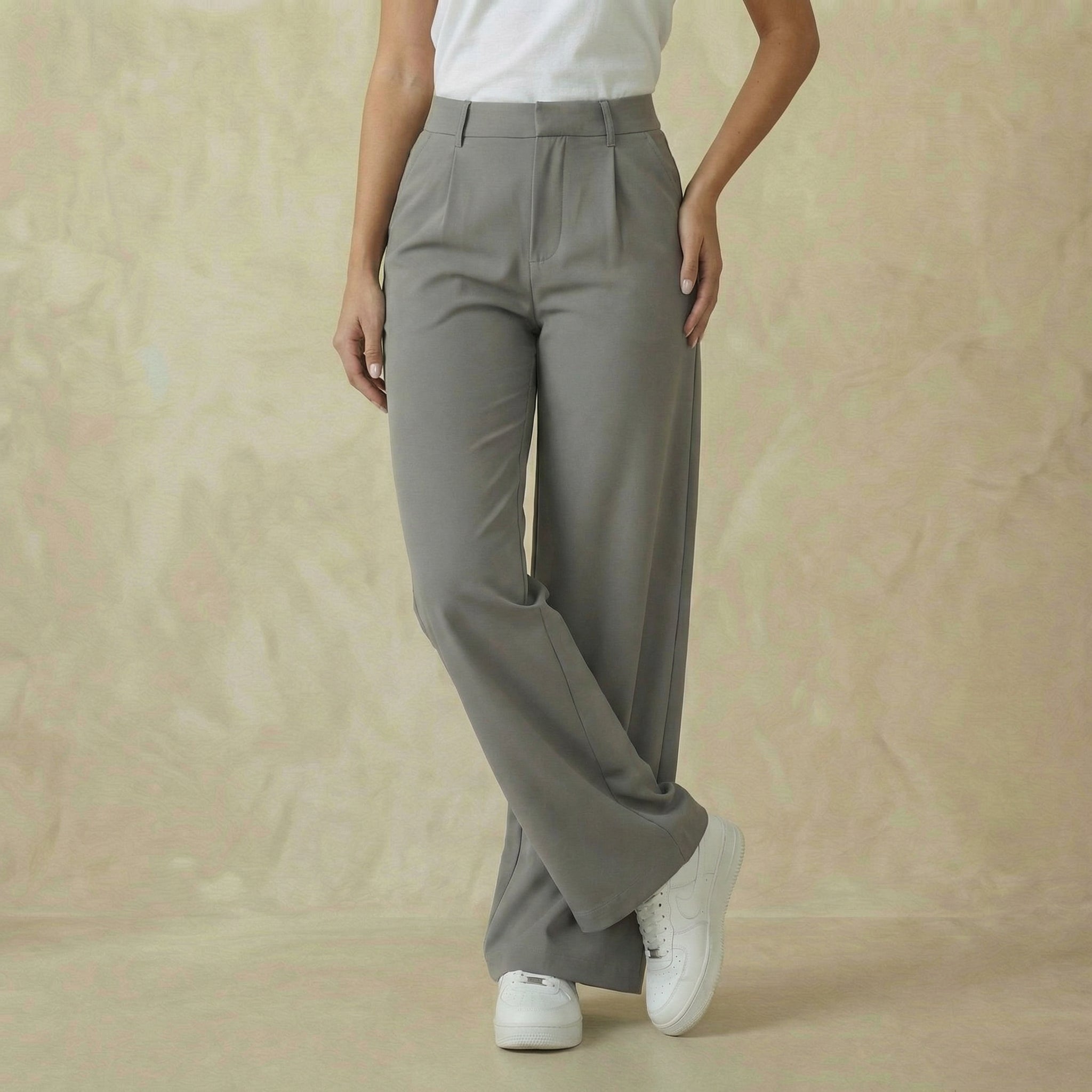 DayStretch High-Waisted Straight-Leg Pants