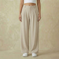 High-Waisted Wide-Leg Work Pants
