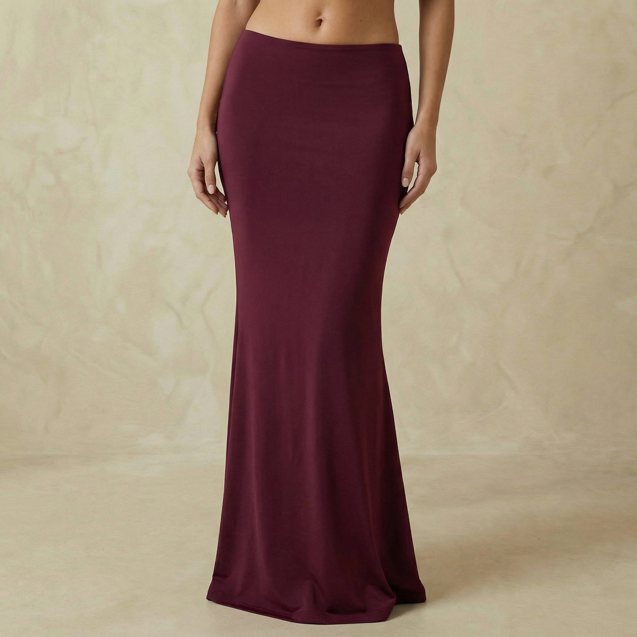 Maxi Skirt in Rich Wine