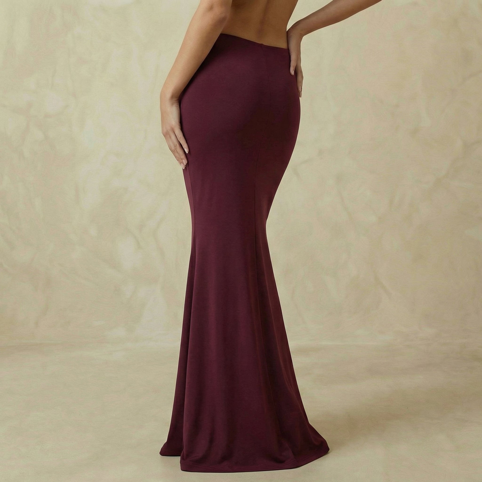 Maxi Skirt in Rich Wine