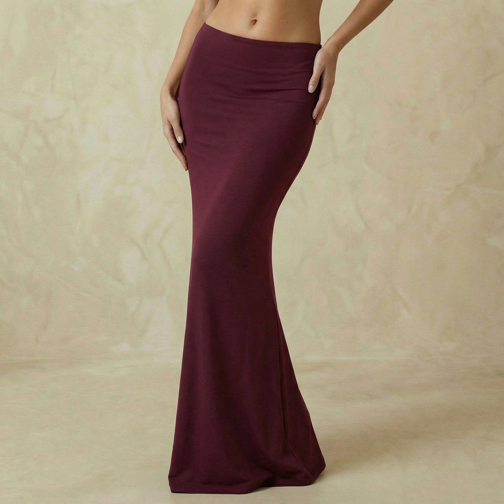 Maxi Skirt in Rich Wine