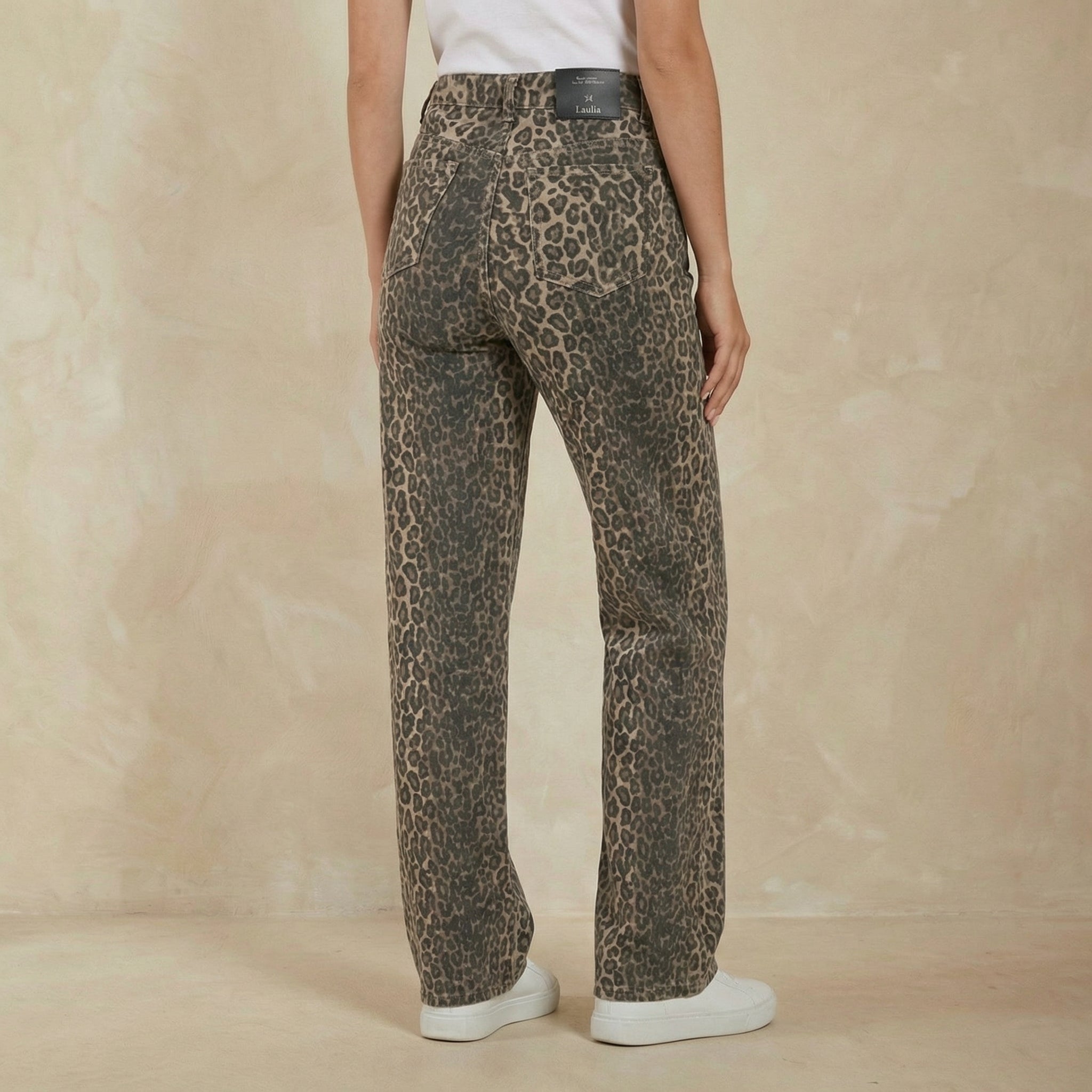 Leopard Print Dad Jeans