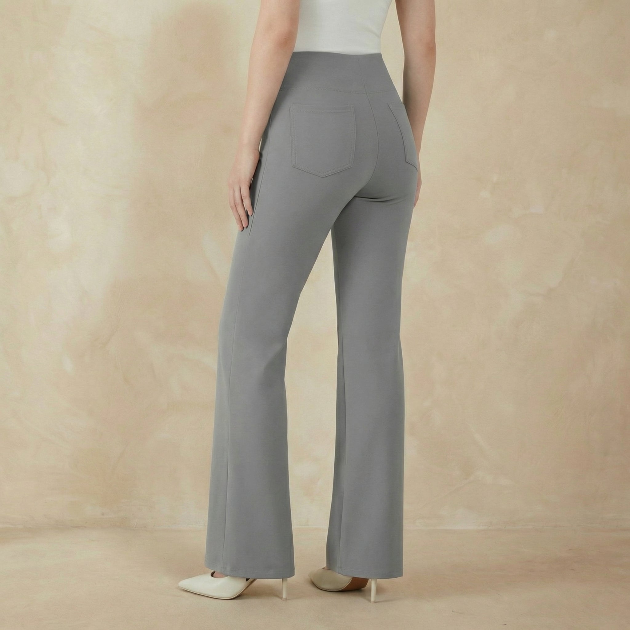 High-Waisted SculptKnit Flare Pants