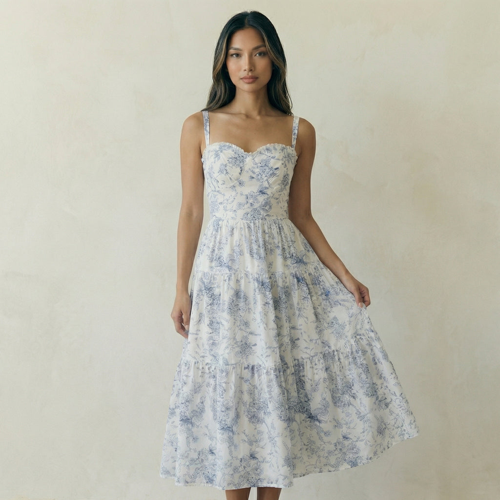 Blue Floral Dress