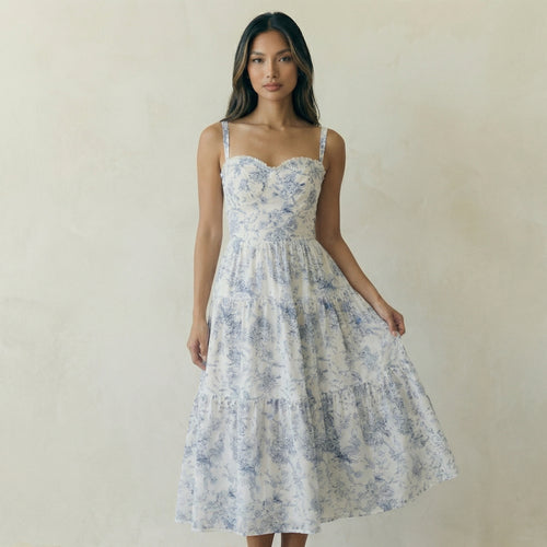 Blue Floral Dress