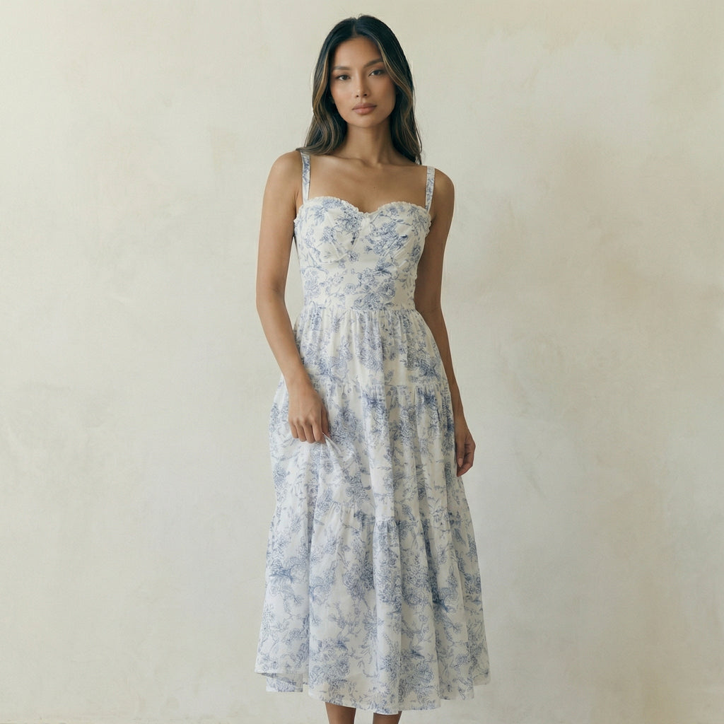 Blue Floral Dress