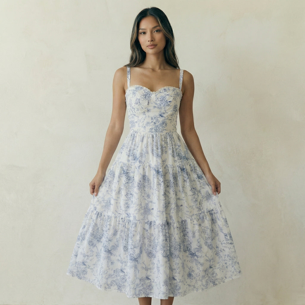 Blue Floral Dress