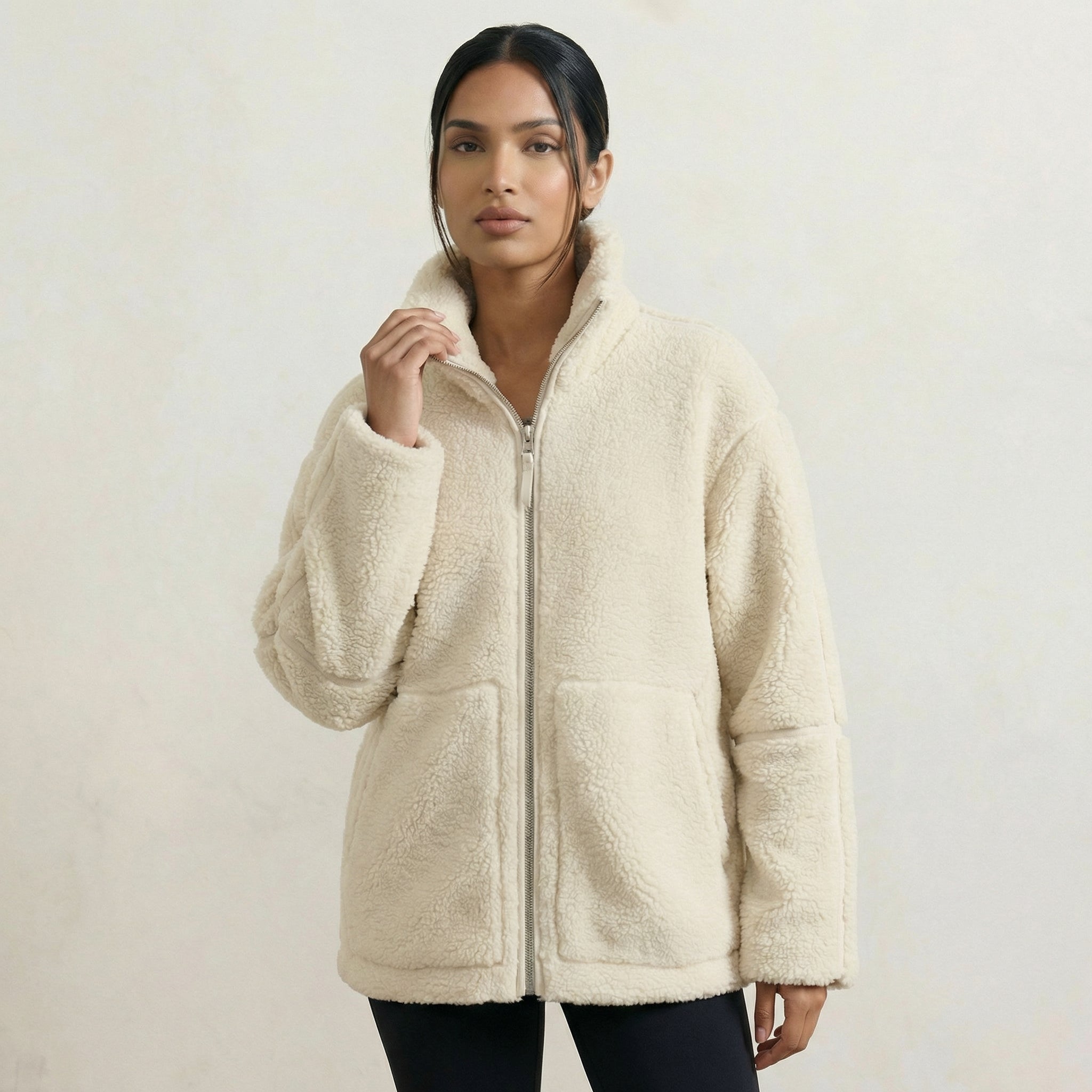 Plush Zip-Up Jacket