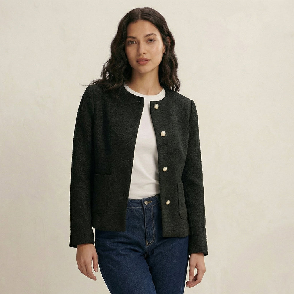 Gold Button Detail Blazer