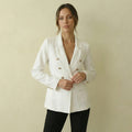 Gold Detail Luxe Blazer