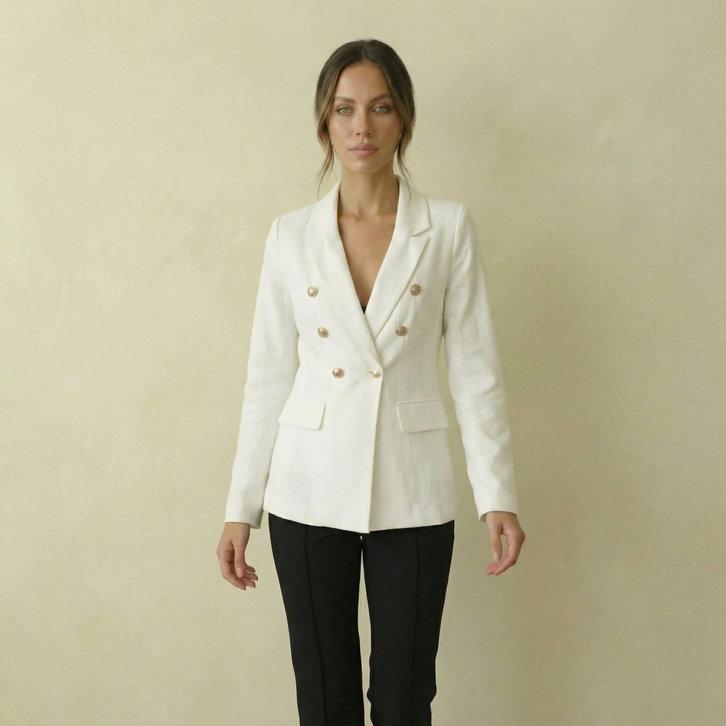 Gold Detail Luxe Blazer
