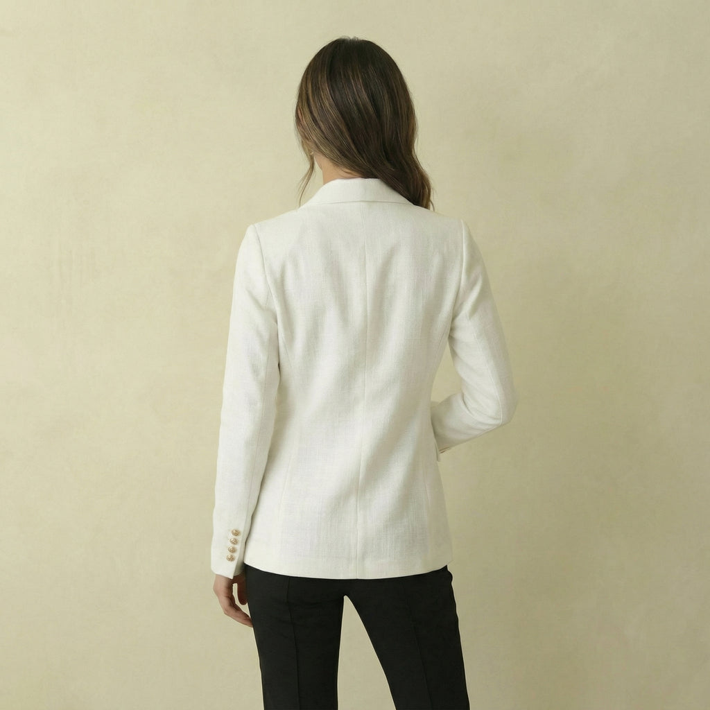 Gold Detail Luxe Blazer