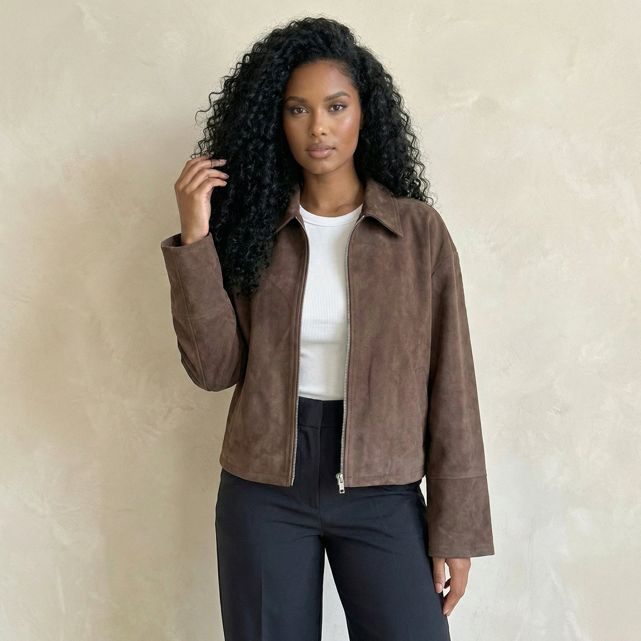Essential Suede Jacket