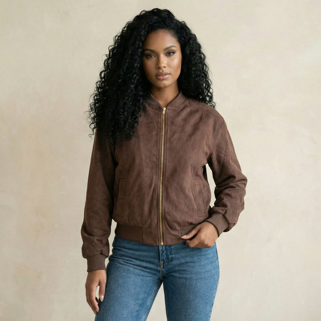 Amara Classic Suede Bomber