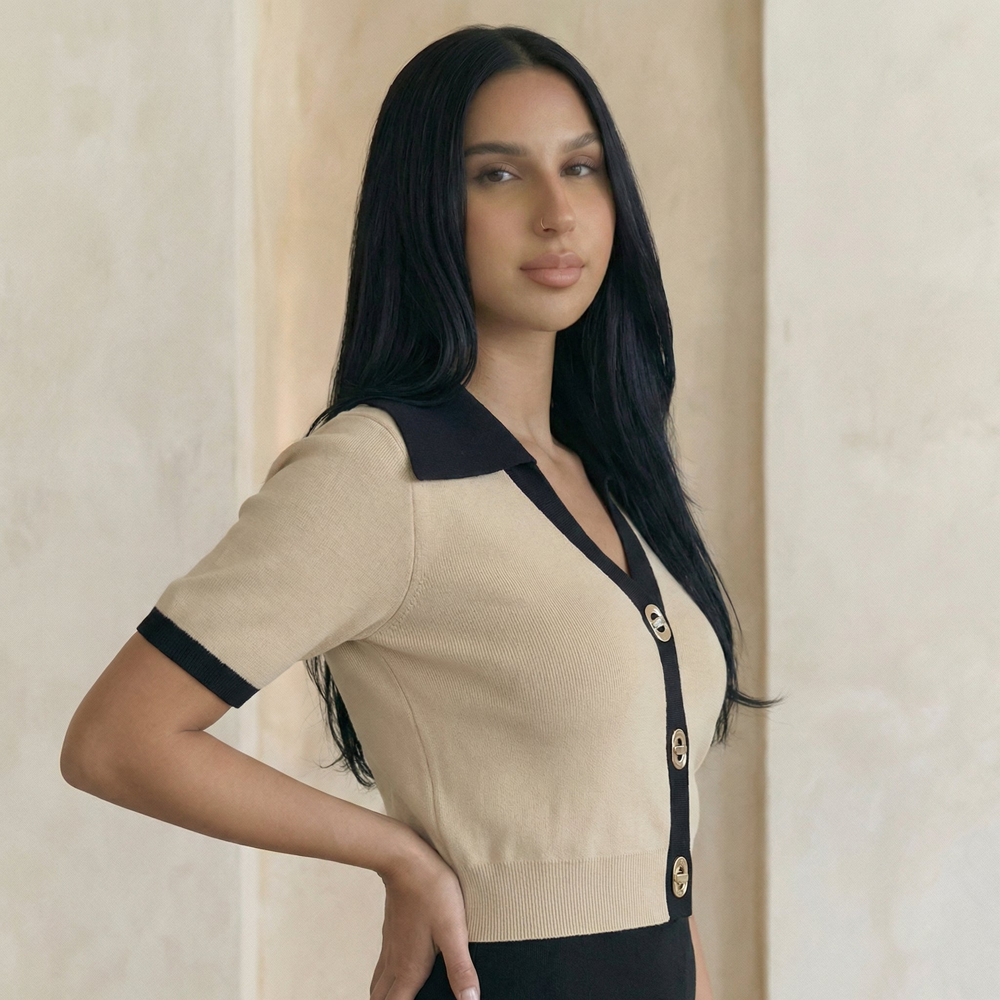 Casual Chic Collared Top
