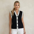 Contrast Border Sweater Vest