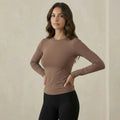 Brown Long-Sleeve Tee