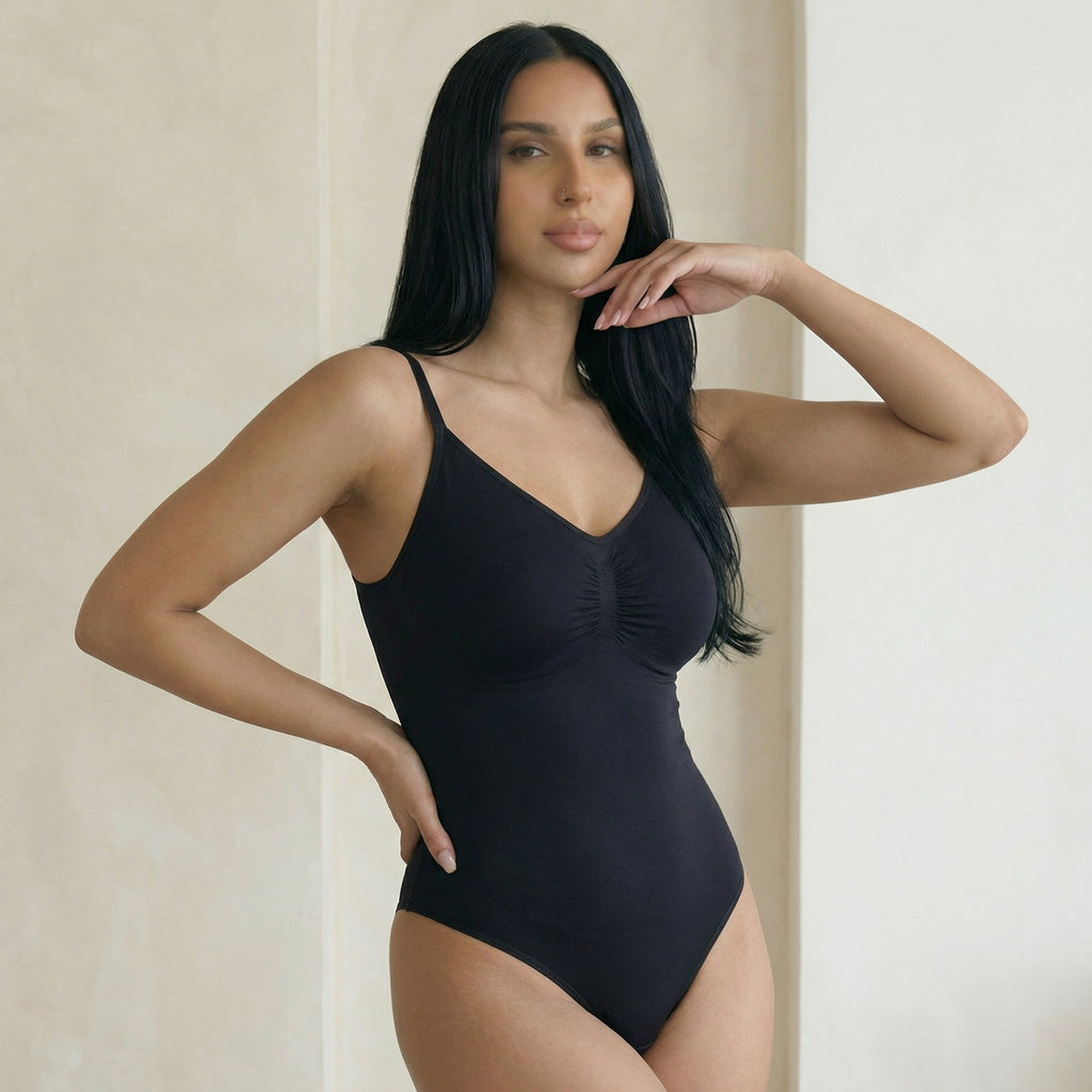 Sculpting bodysuit with thong